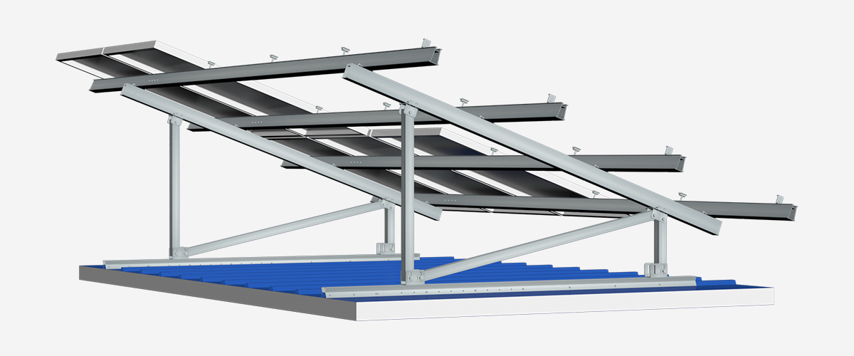 彩鋼瓦屋面太陽(yáng)能支架系統(tǒng) PGT4-2