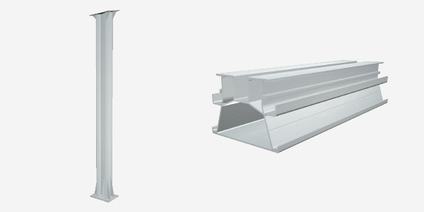 單立柱太陽(yáng)能車棚支架系統(tǒng)組件-1