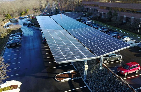 雙排太陽能車棚